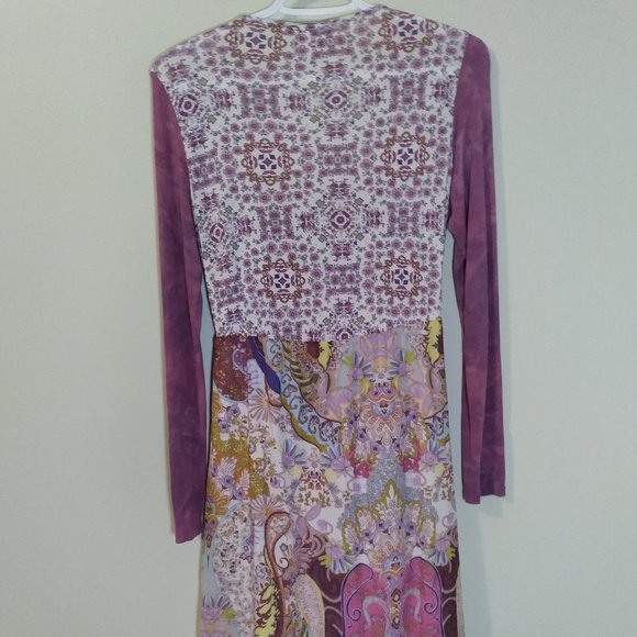 Linea Tesini Dress Bohemian inspired print - Picture 5 of 9